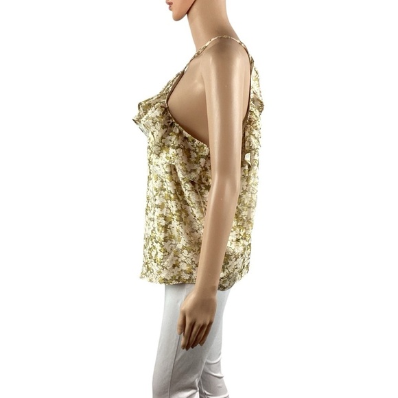 Bishop + Young Halter Ruffle Tank Top Size S Floral - Picture 4 of 6
